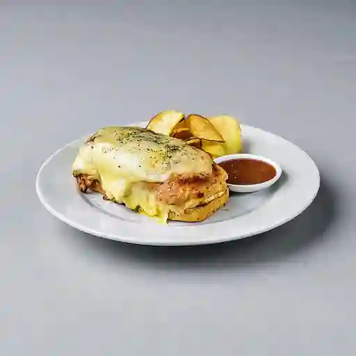 Combo Sánduche de Pollo Gratinado