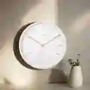Present Time Reloj de Pared Mecanismo Silencioso Belle Blanco