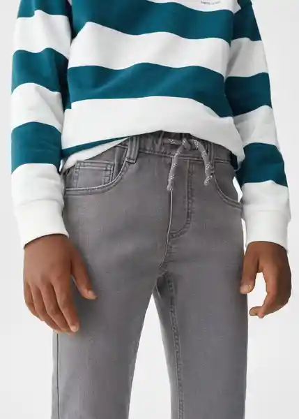 Jean Comfy Tejano Gris Talla 11 Niños Mango