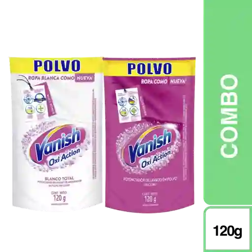 Combo Vanish Polvo Blanco y Rosa 120 g