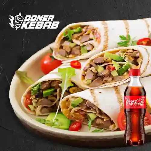 Combo Kebab Keto 200 gr + Coca Cola Original 400 ml