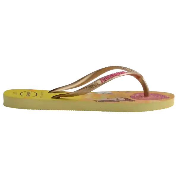 Sandalias Kids Slim Princess Amarillo Limón 32 4123328 Havaianas