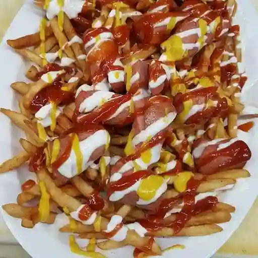 Salchipapa Mixta