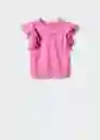 Blusa Sabina Rosa Talla L Mujer Mango