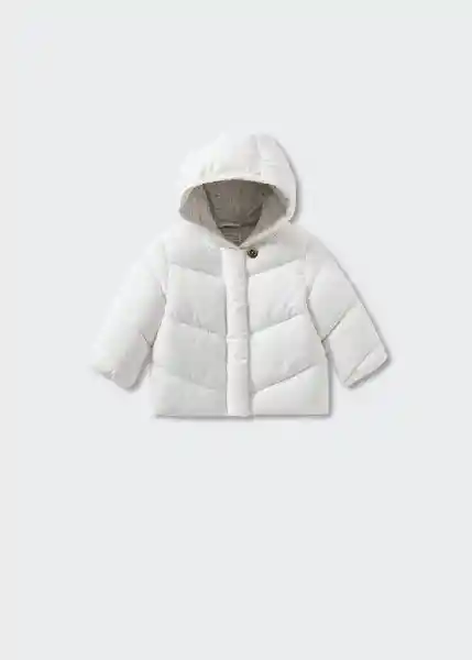 Anorak Winnie Offwhite Talla 66 Niños Mango