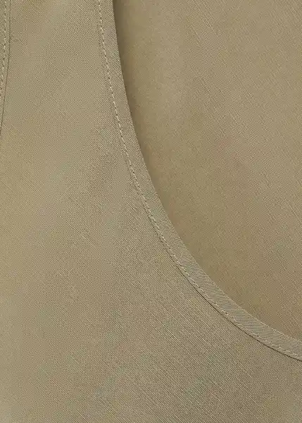 Top Swade Khaki Talla XS  Mujer Mango