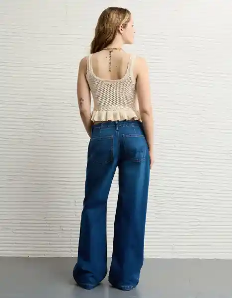 Suéter Tejido Mujer Blanco Talla Medium 1511106 American Eagle