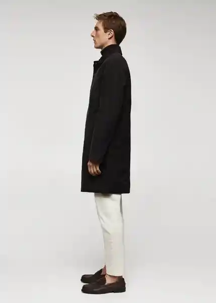 Abrigo Parka Bonet Negro Talla M Hombre Mango