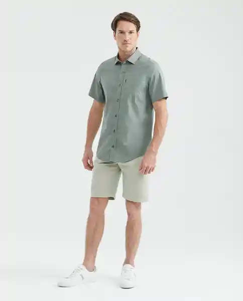 Camisa Carbón Pocket Verde Martini Medio T.L Chevignon