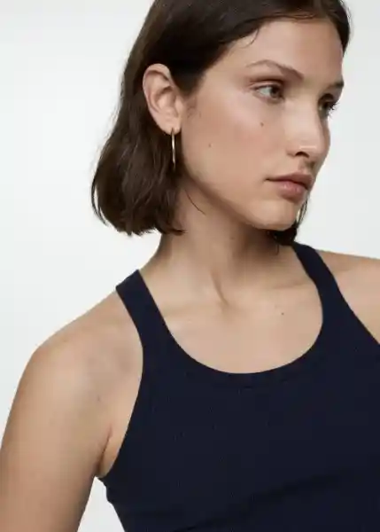 Top Riri Navy Talla S Mujer Mango