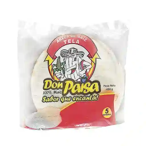 Don Paisa Arepa Tela Maíz Con Sal