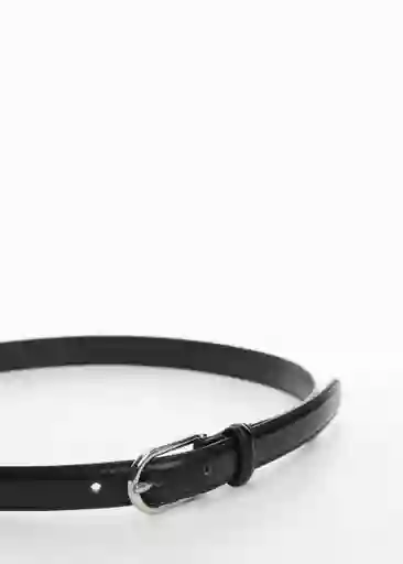 Cinturón Mevento Negro Talla M Mujer Mango