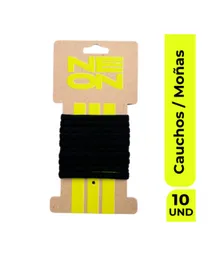 Neon Elastics Moña Caucho Negras