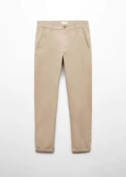 Pantalón Chinob Niños Beige Talla 18 Mango