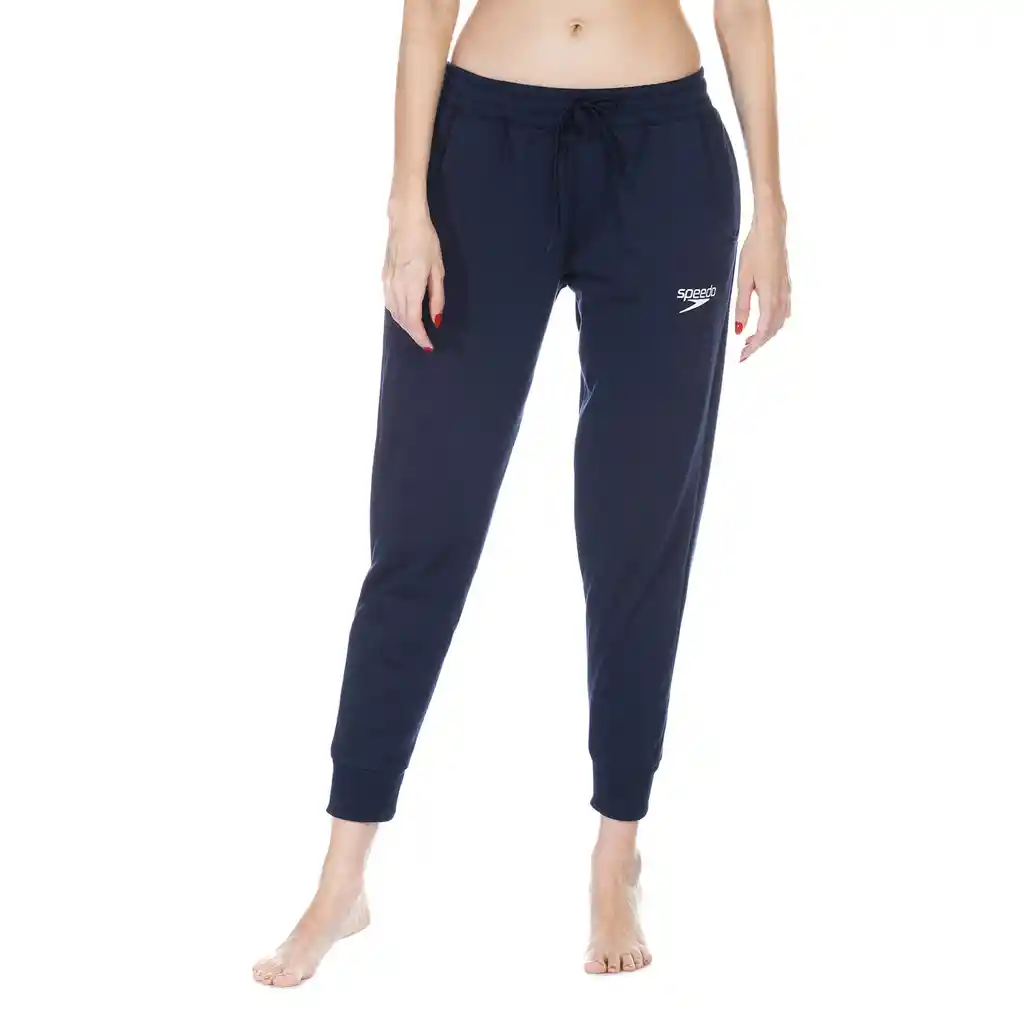 Pantalón Jogger Classic Logo Femenino Azul-L