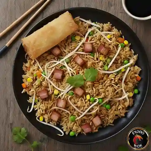 Arroz con Cerdo Ahumado