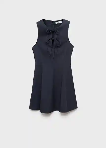 Vestido Deni Azul Talla M Mujer Mango