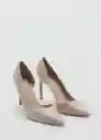 Zapatos Audreyg Gris Talla 37 Mujer Mango
