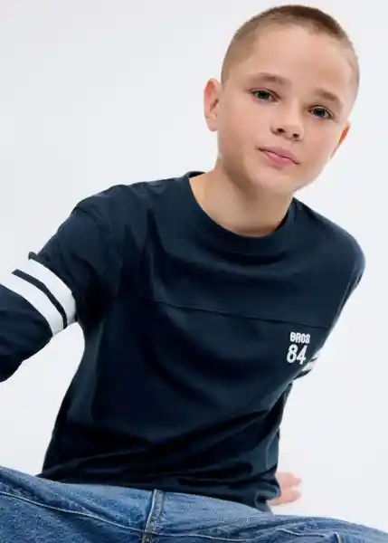 Camiseta Varsi Navy Talla 14 Niños Mango