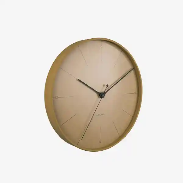 Inkanta Reloj de Pared Index Amarillo Mostaza