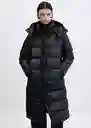 Abrigo Anorak Winter Negro Talla XL Mujer Mango