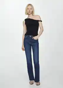 Jean Elle Tejano Oscuro Talla 42 Mujer Mango