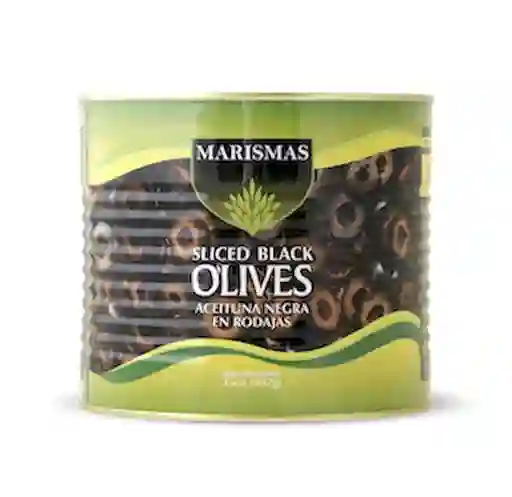 Marismas Aceitunas Negras en Rodajas