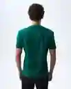 Camiseta Hombre Verde Talla M 841G004_VER195420 Americanino