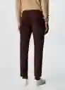 Pantalón Prato Vino Talla 36 Hombre Mango