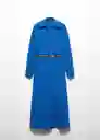 Vestido Teo Azul Talla S Mujer Mango