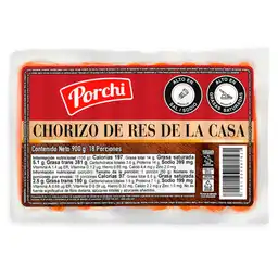 Porchi Chorizo de Res de la Casa