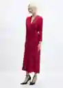 Vestido Fresno4 Fucsia Talla M Mujer Mango