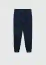 Pantalón Pique Navy Talla 10 Niños Mango