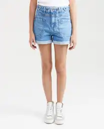 Short Femenino Azul Cristalino Claro 10 Chevignon