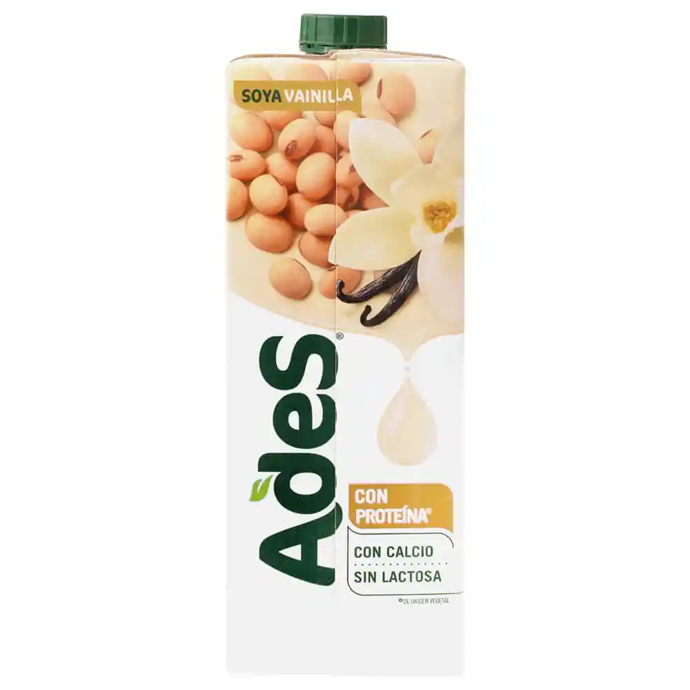 Bebida de Soya Ades Sabor Vainilla 946ml