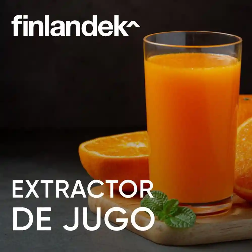 Finlandek Extractor de Jugo Inoxidable 2 Velocidades