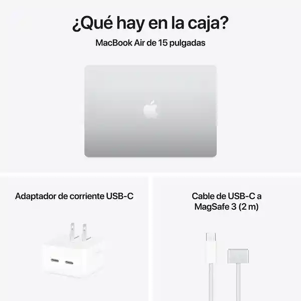 Apple Macbook Air: M4 Chip With 16Gb 256Gb SSD Gris 15