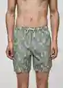 Short Bañador Papaya Khaki Talla M Hombre Mango