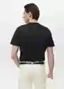 Camiseta Cherlo Negro Talla XS Hombre Mango