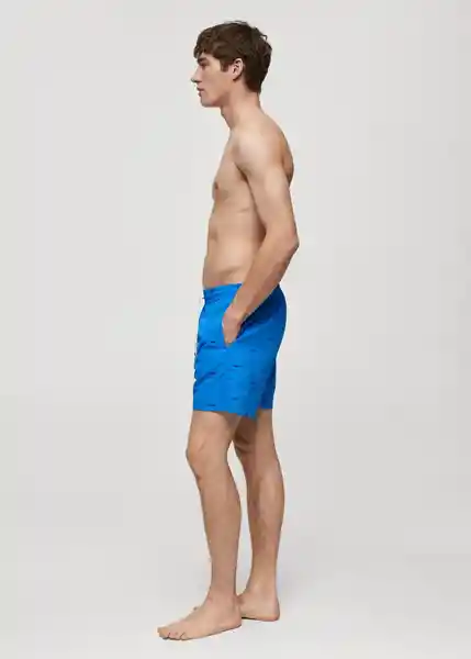 Short Bañador Pez Celeste Talla S Hombre Mango