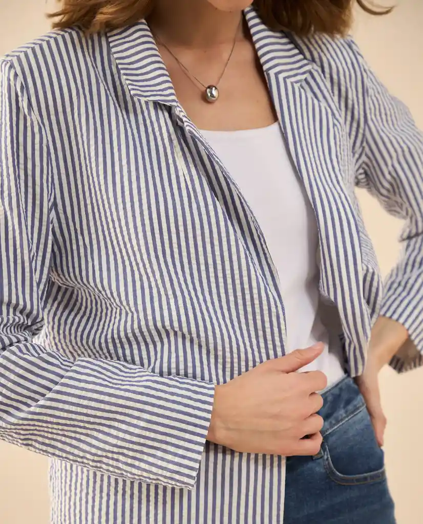 Chaqueta Azul Altamar Ultraoscuro Talla M 122G020 Esprit