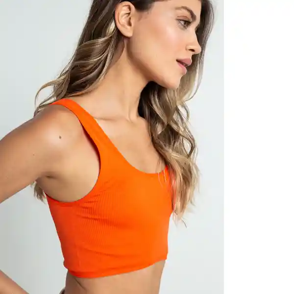 Camiseta Mujer Naranja Lirio Medio Talla M 402F031 Naf Naf