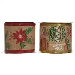 Cinta Navideña Surtida 6 cm x 2.74 m 831-Xmfe46-2537-5 Finlandek