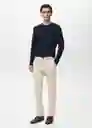 Pantalón Prato Crudo Talla 42 Hombre Mango