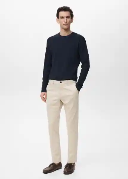 Pantalón Prato Crudo Talla 42 Hombre Mango