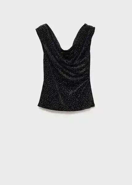 Top Xlibri Negro Talla M Mujer Mango