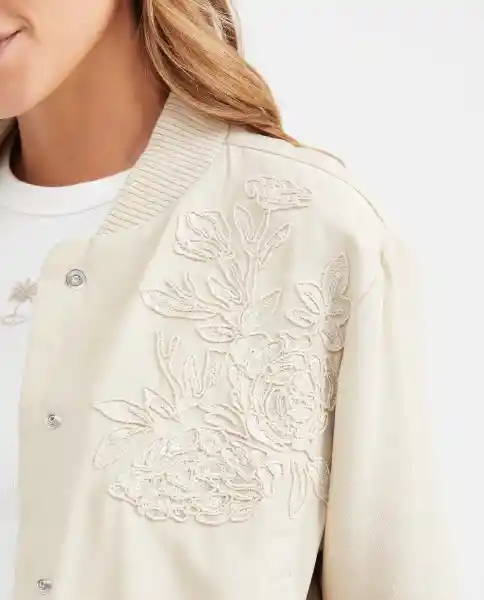 Chaqueta Bomber Jack Beige Albarizo Medio Talla S Chevignon