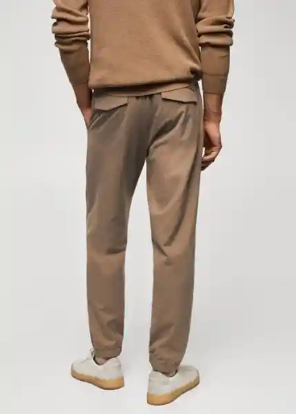 Pantalón Murlo Beige Talla 38 Hombre Mango