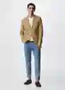 Americana Verner Beige Talla 54 Hombre Mango