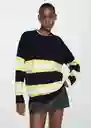 Buzo Jersey Abril Navy Talla S Mujer Mango